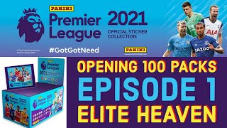 100 Pack Opening Episode 1 - Elite Heaven 👍 Panini Premier League Stickers 2020/21 [6.04]