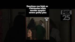 Emotions run high as Chickasha triple suspect enters guilty plea #shorts
