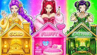 GOLD, FLUFFY, EMERALD Family Battle ! Huntrix & Saja Boys | DIY Fashion Paper Dolls