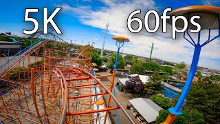 Galaxi front seat on-ride 5K POV @60fps Cliff's Amusement Park