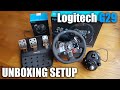 Unboxing and setup of a Logitech G29 steering wheel for a PS3/PS4/PC