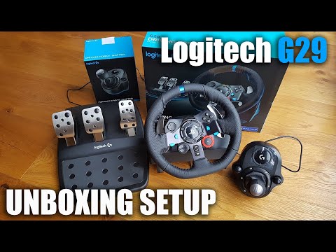 Unboxing and setup of a Logitech G29 steering wheel for a PS3/PS4/PC Unboxing and setup of a Logitech G29 steering wheel for a PS3/PS4/PC