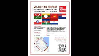 Multi-Ethnic Myanmar/Burma Solidarity Rally in San Francisco