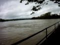 wanganui river flooding the pavemant