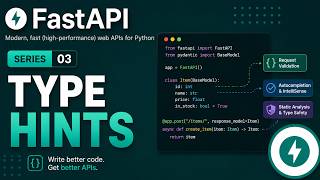 FastAPI Tutorial for Beginners #3 | Python Type Hints Explained Clearly