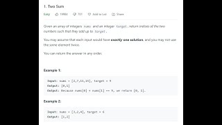 TWO SUM | AMAZON | LEETCODE | TAMIL