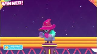 Pink Wizard Win on Fall Mountain (Fall Guys)