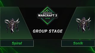 WC3 - Spiral vs. Sonik - Groupstage - DreamHack WarCraft 3 Open: Fall 2021 - Europe