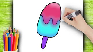 HOW TO DRAW A CUTE TUMBLR ICE CREAM ✨ EASY CUTE DRAWING