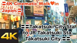 🇯🇵〓Takatsuki City Sta to JR Takatsuki Sta.♥️Takatsuki City.Osaka.〓11.23.2021.