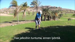 Golf opetusvideo aloittelijalle. Osa 1.