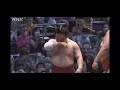 決まり手　オケツどん！？炎鵬vs水戸龍　大相撲名古屋場所14日目