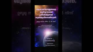 ആകാശ ഗോളങ്ങളെ കുറിച്ച് നമ്മെ പഠിപ്പിക്കുന്നത് ഖുർആനിനെതിരാണ്. പരിഭാഷപ്പെടുത്തിയത്.