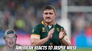 American Reacts Jasper Wiese Wrecking His Opponents | Rugby Big Hits, Bump Offs, Aggression \u0026 Tries