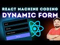 Dynamic Forms in ReactJS - EP6 Fully Accessible  WCAG Compliant React Machine Coding Interview
