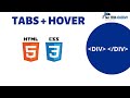 How to Change Tabs on Hover || HTML, CSS & JS ||