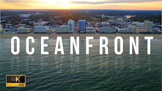 Virginia Beach Oceanfront | 4k Drone tour w/ relaxing music