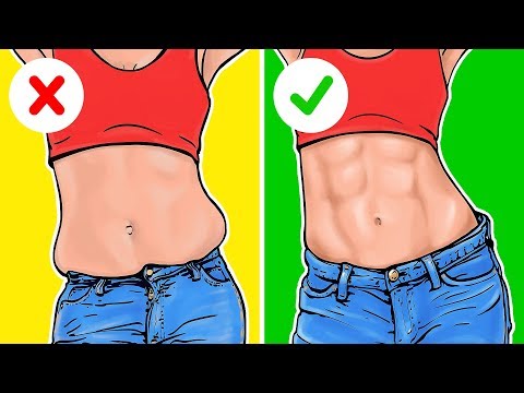 7 Easy Exercises for a Flat Stomach and Small Waist 7 Easy Exercises for a Flat Stomach and Small Waist