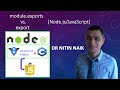 5 module.exports vs. export in Node.js and JavaScript