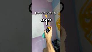 How to easy Graffiti Number “1” 👈 #graffiti