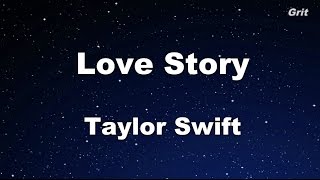 Love Story - Taylor Swift Karaoke【With Guide Melody】