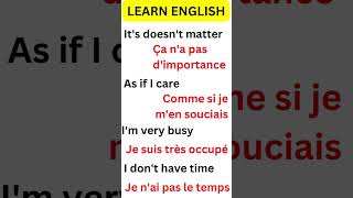 Apprendre langlais facilement et gratuitement / phrase en anglais pour débutant