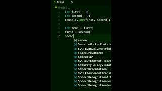 How to Swap two numbers in JavaScript