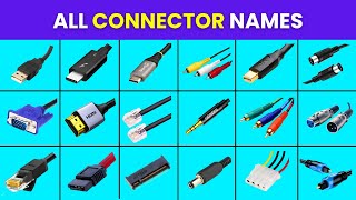 All Types of Connector Names and Pictures : USB-C, HDMI, VGA, LAN, RJ45, SATA, M.2, PCIe, XLR, PS/2