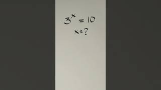 🔴Exponential | Find X #maths #shorts