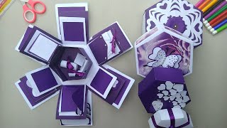 Hexagonal Explosion Box | DIY | Gift Box | How To Make Hexagon Explosion Box