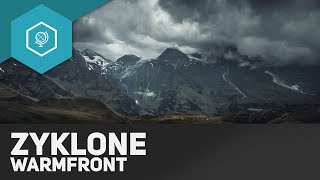 Wanderung einer Zyklone: Die Warmfront - Durchlauf einer Zyklone 3