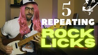 5 Repeating rock licks (Eng sub!)