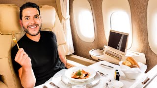 Luxo, comida infinita e cama no voo. Fui pra Dubai de executiva.