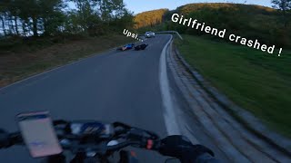 Girlfriend S First Motorcycle Crash