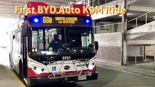 3751 TTC Ride Video 88 South Leaside  - BYD Auto K9M