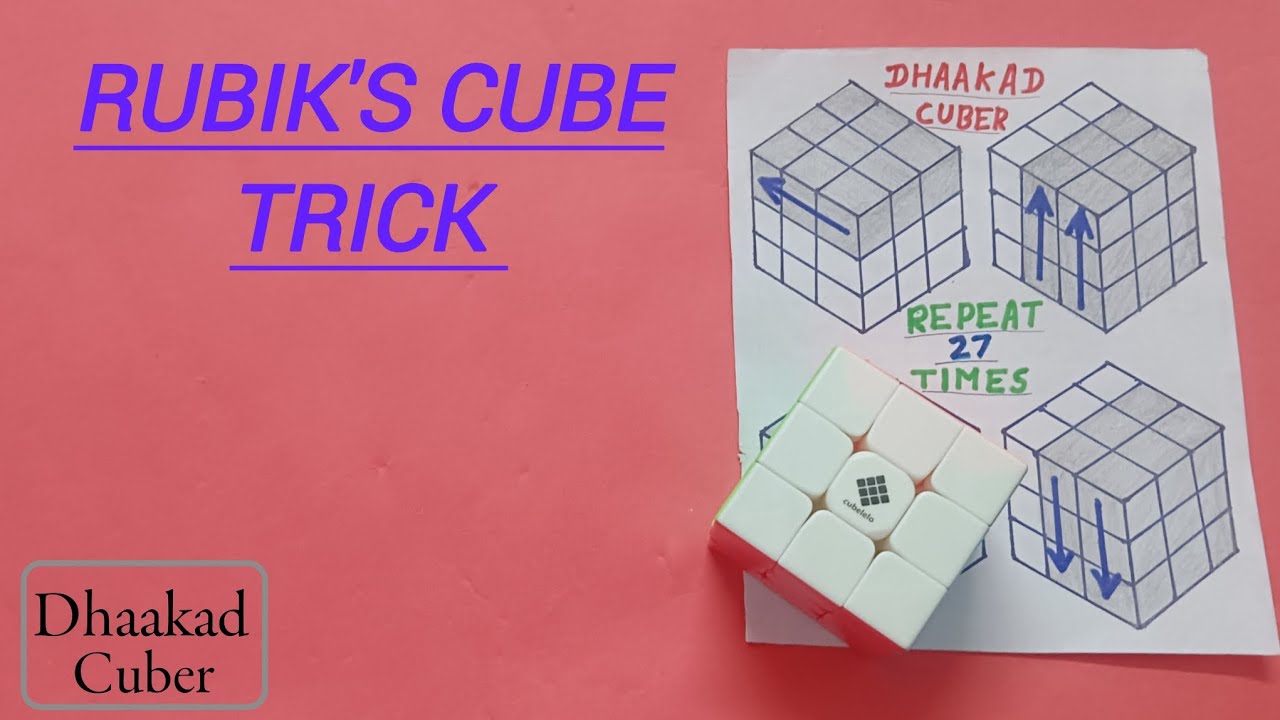 Rubik S Cube Trick Dhaakadcuber Youtube
