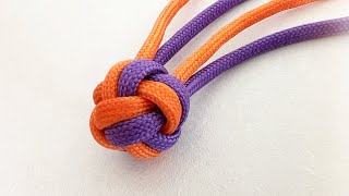 Look! You can use this method to make a two-color button knot