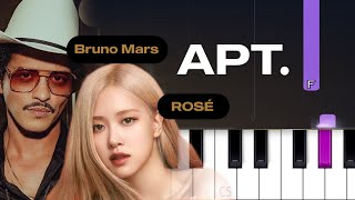 ROSÉ \u0026 Bruno Mars - APT. (Piano Tutorial)