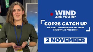 Cop26: Day Two at the Wind Pavilion, Wind-Sun Alliance and the start of #RenewableEnergy Sessions