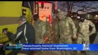 Massachusetts National Guard Members Returned Home From DC On Saturday