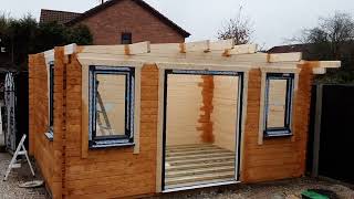 Power Sheds & My Log Cabin Build On Day One 🌻 Garden Makeover November 2023