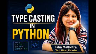 Type Casting in Python with Example | Convert Data Types | Python Tutorial | Data Analyst Learning