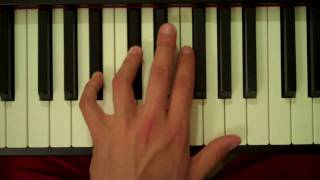 How To Play a Bb Minor Major 7th Chord on Piano (Left Hand)