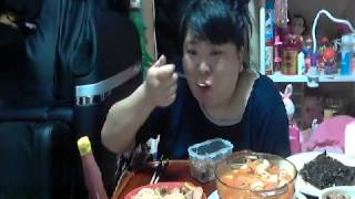 bj복부인 김치찌개 햄볶음 먹방150508 mukbang