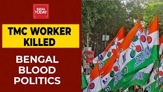 TMC Worker Shot Dead By Bike-Borne Assailants, Violent Protests In State | Bengal Blood Politics