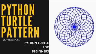 Circle Pattern in Python Turtle | Python turtle graphics tutorial