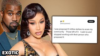 Cardi B Embarrassed \u0026 Exposed by Kanye west on Twitter😳‼️Also buying fake views for her new MV☕️