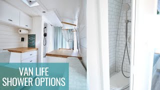 van life shower options | VAN LIVING TIPS