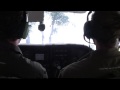 cathy and dave landing on dirt airstrip in the okovonga delta botswana