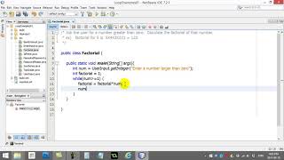 AP Computer Science 024 Loops Example Factorial